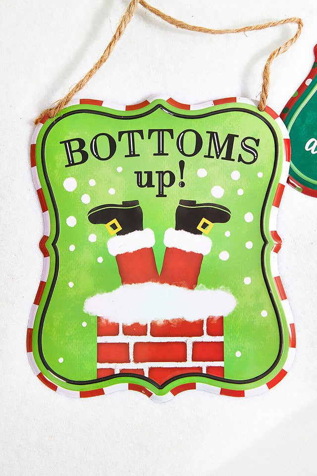 Decorator's Warehouse 7" x 6" Assorted Christmas Embossed Wall Sign