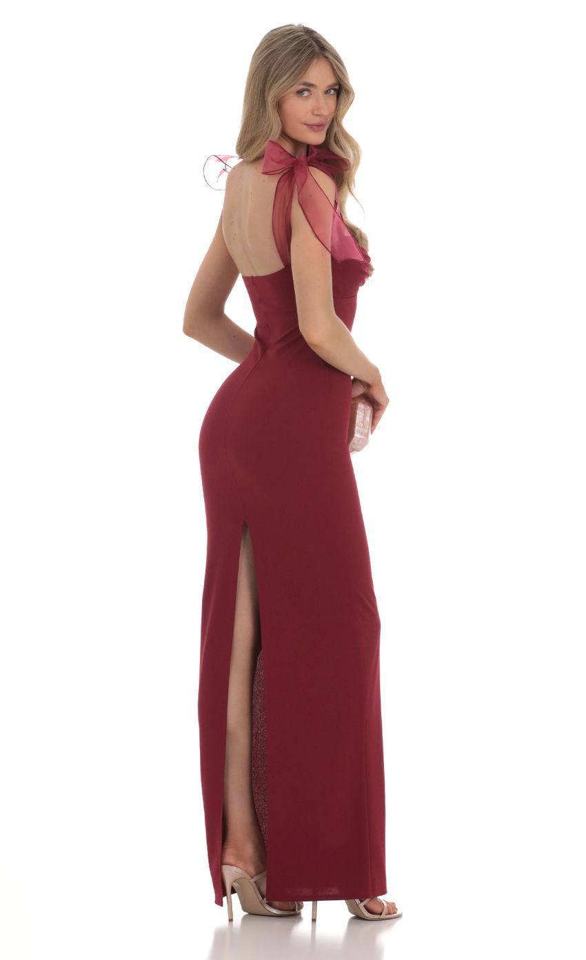 Lucy in the Sky Shoulder Ties Maxi Dress