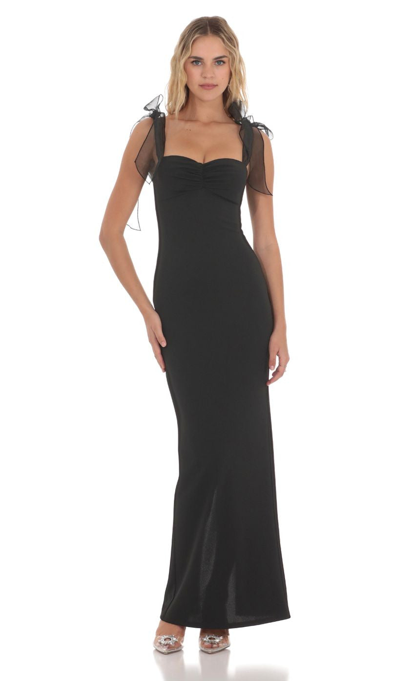 Lucy in the Sky Shoulder Ties Maxi Dress