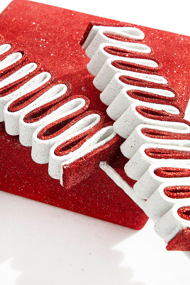 Decorator's Warehouse 28" Glitter Peppermint Ribbon Candy Spray