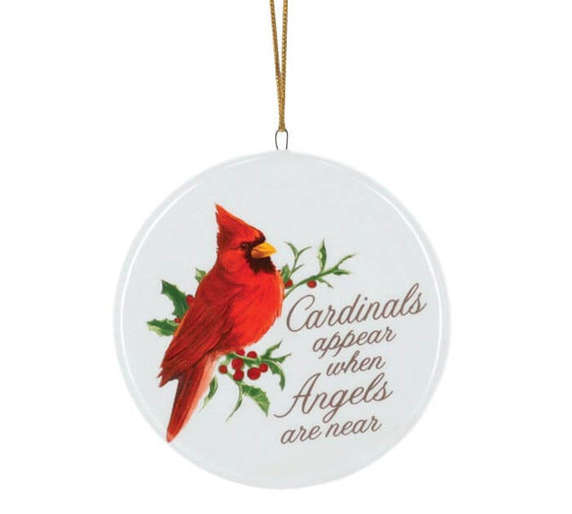Decorator's Warehouse 4" Cardinal Joy Flat Ornament