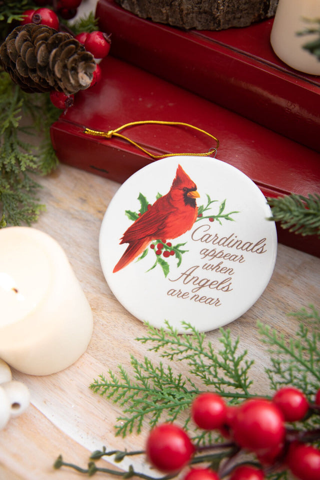 Decorator's Warehouse 4" Cardinal Joy Flat Ornament