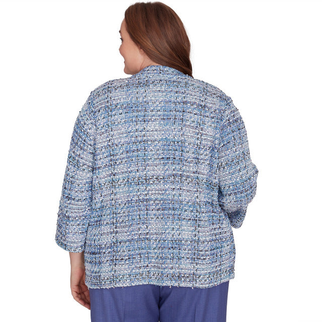 Alfred Dunner Women's Eyelash Jacket