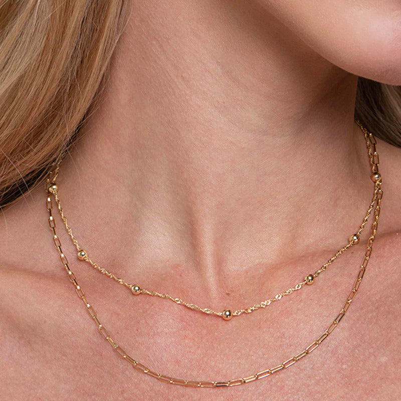 ARGENTO VIVO THE THIN PAPERCLIP NECKLACE