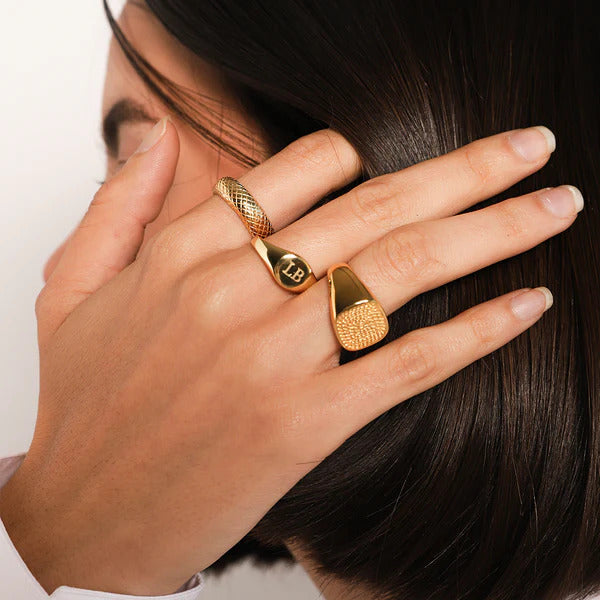 ARGENTO VIVO THE TEXTURED CYLINE RING