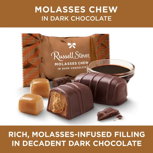 Russell Stover Chocolates Dark Chocolate Molasses Chews, 24 oz.