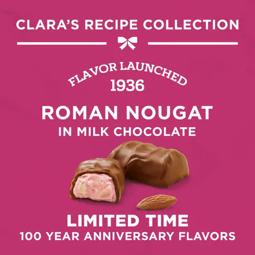 Russell Stover Chocolates Clara's Recipe Milk Chocolate Roman Nougat, 8 oz. Box