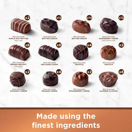 Russell Stover Chocolates Assorted Chocolates, 5 lb. Copper Box