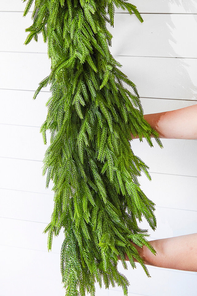 Decorator's Warehouse 60" X 16" Real Touch Deluxe Norfolk Pine Garland