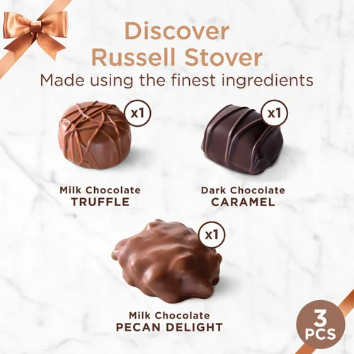Russell Stover Chocolates Assorted Chocolates, 1.7 oz. Box