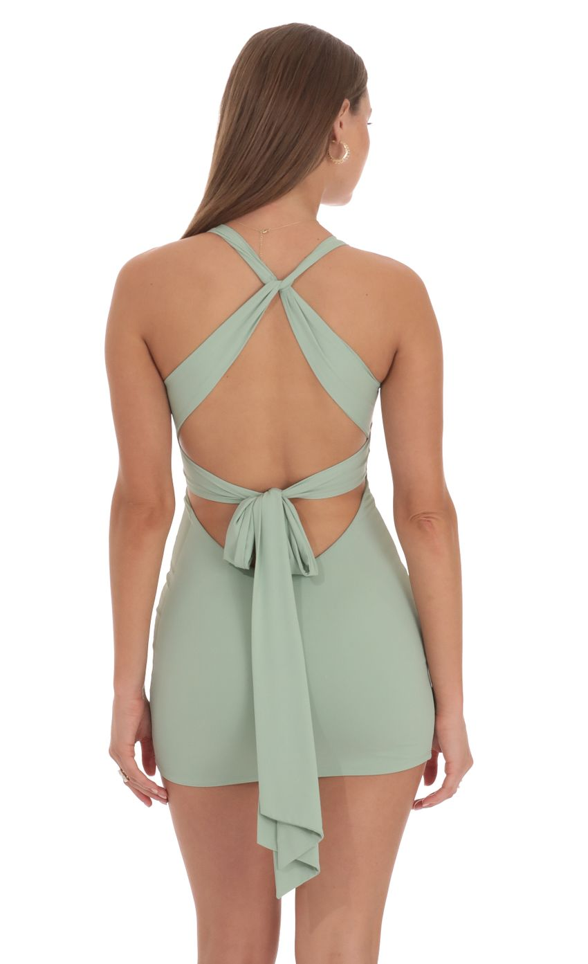 Lucy in the Sky Twist Open Back Dress