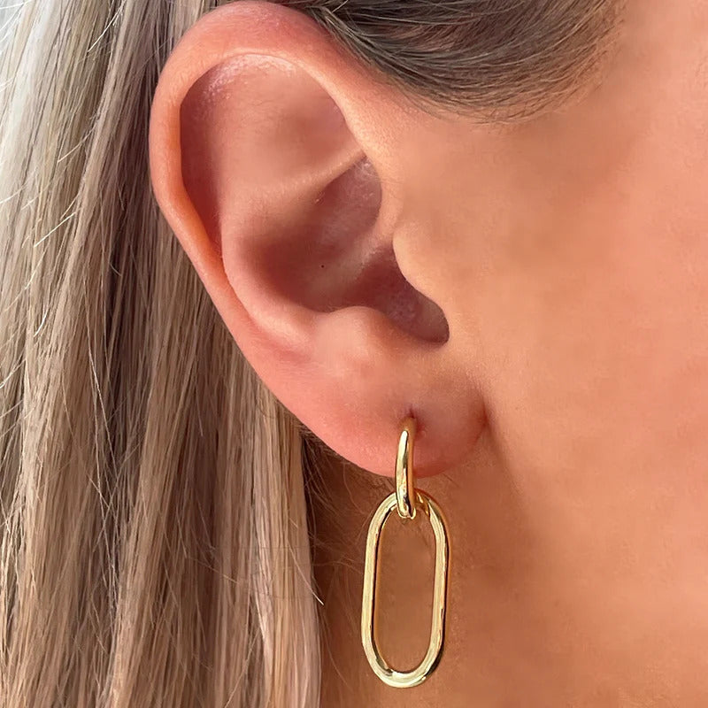 ARGENTO VIVO THE OVAL DROP EARRING
