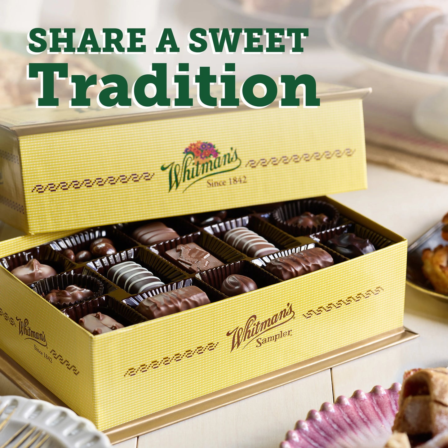 Russell Stover Chocolates Whitman's Giant Sampler Assorted Chocolates, 36 oz. box