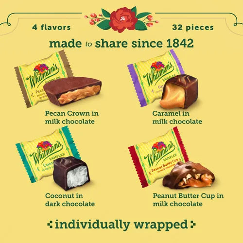 Russell Stover Chocolates Whitman's Sampler Assorted Chocolates, 18.25 oz. Bag