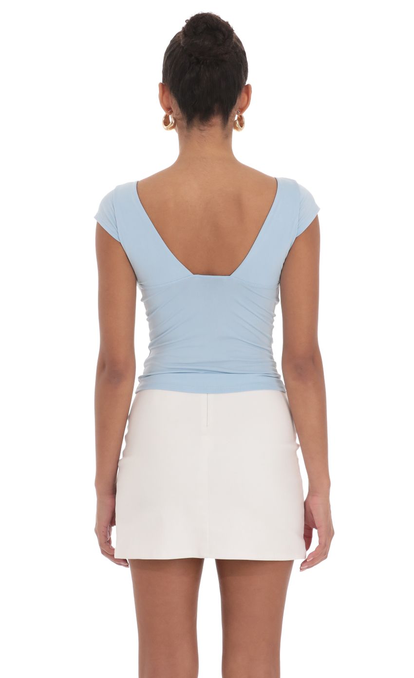 Lucy in the Sky Short Sleeve V-Neck Top