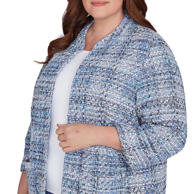 Alfred Dunner Women's Eyelash Jacket