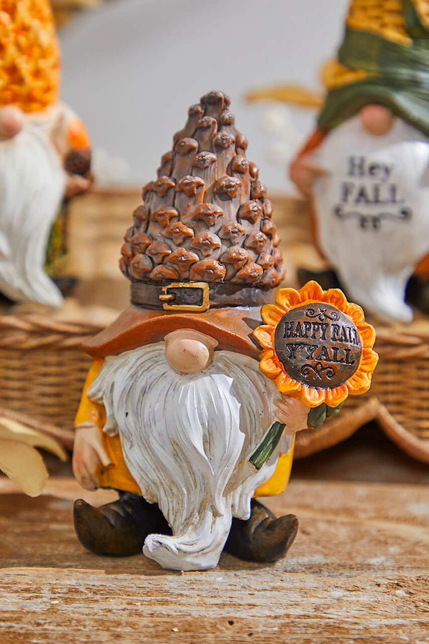 Decorator's Warehouse 5" Resin Harvest Gnome Figurine
