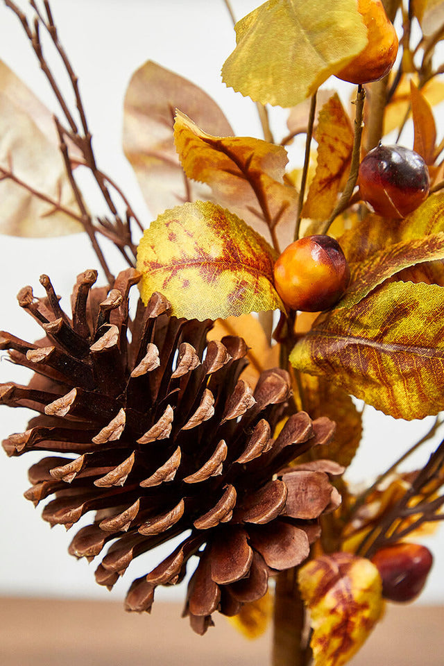 Decorator's Warehouse 28" Natural Leaf Berry Cone Spray