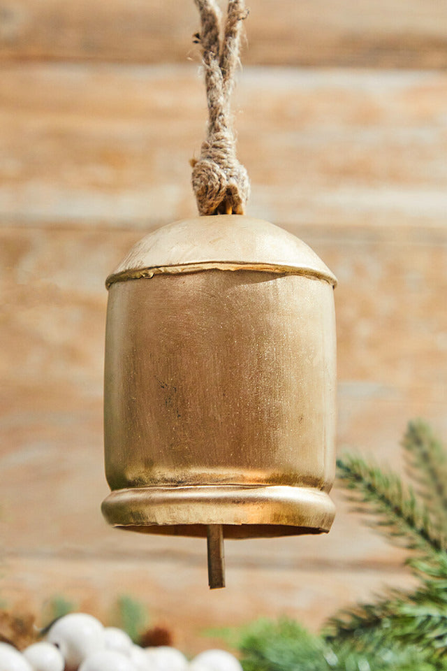Decorator's Warehouse 4” Country Gold Bell Ornament