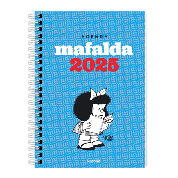 Pampa Direct Agenda 2025 Granica 2025 Mafalda by Quino Planner, Agenda with Sticker Sheet & Note Pages, Weekly Organizer
