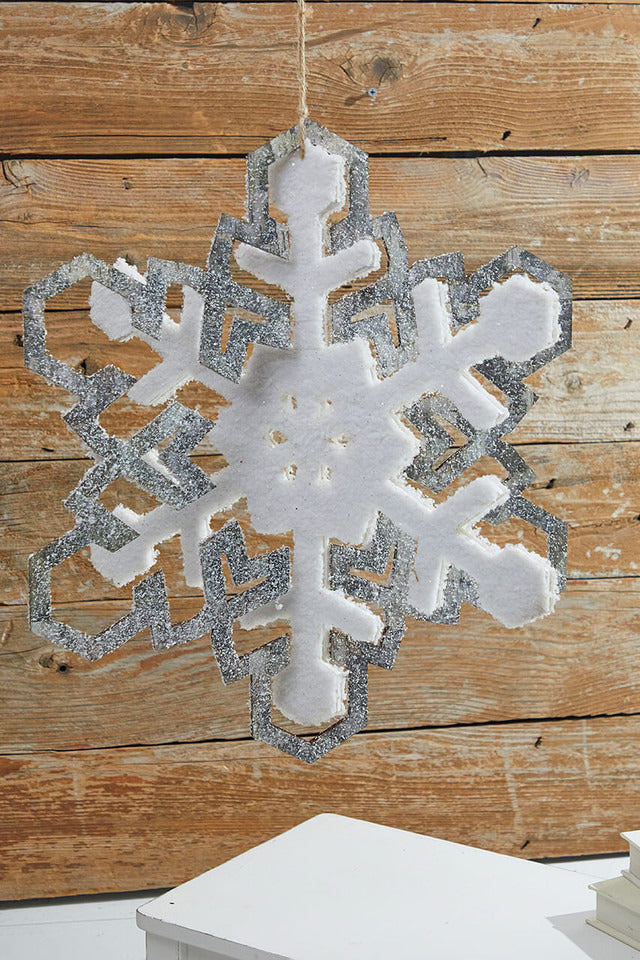 Decorator's Warehouse 17.5” Hanging Snowflake Ornament