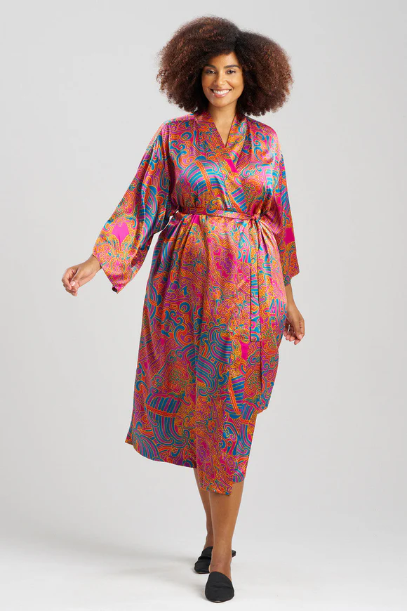 Natori Kaleidoscope Satin Robe