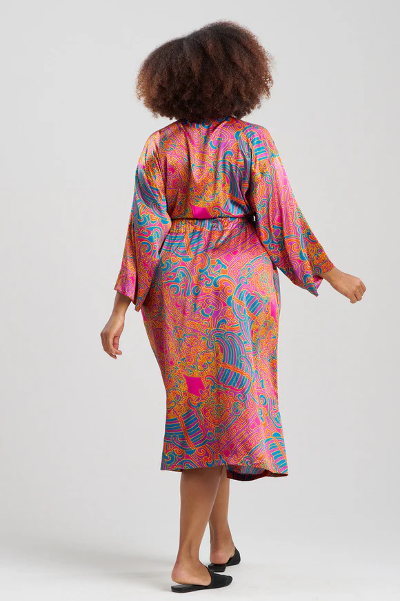 Natori Kaleidoscope Satin Robe