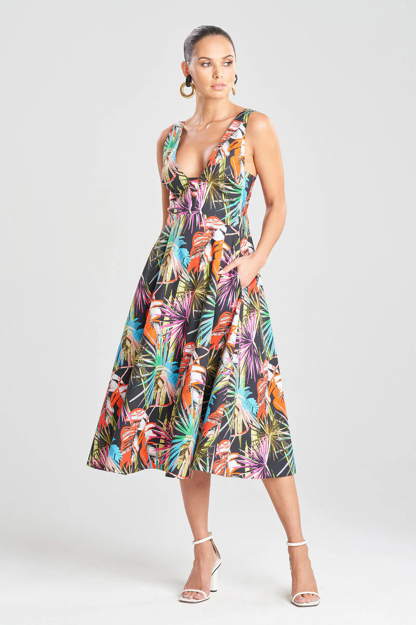 Natori El Nido Cotton Poplin Dress