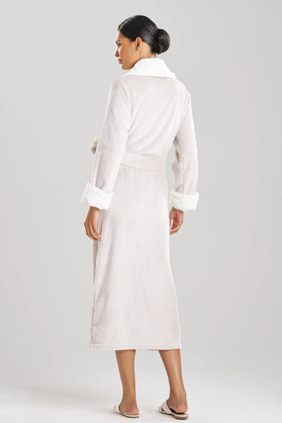Natori Frosted Faux Fur Robe