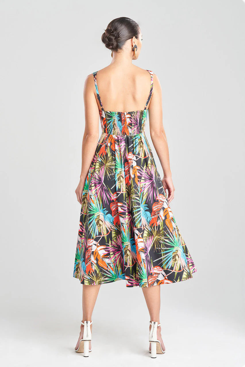 Natori El Nido Cotton Poplin Dress