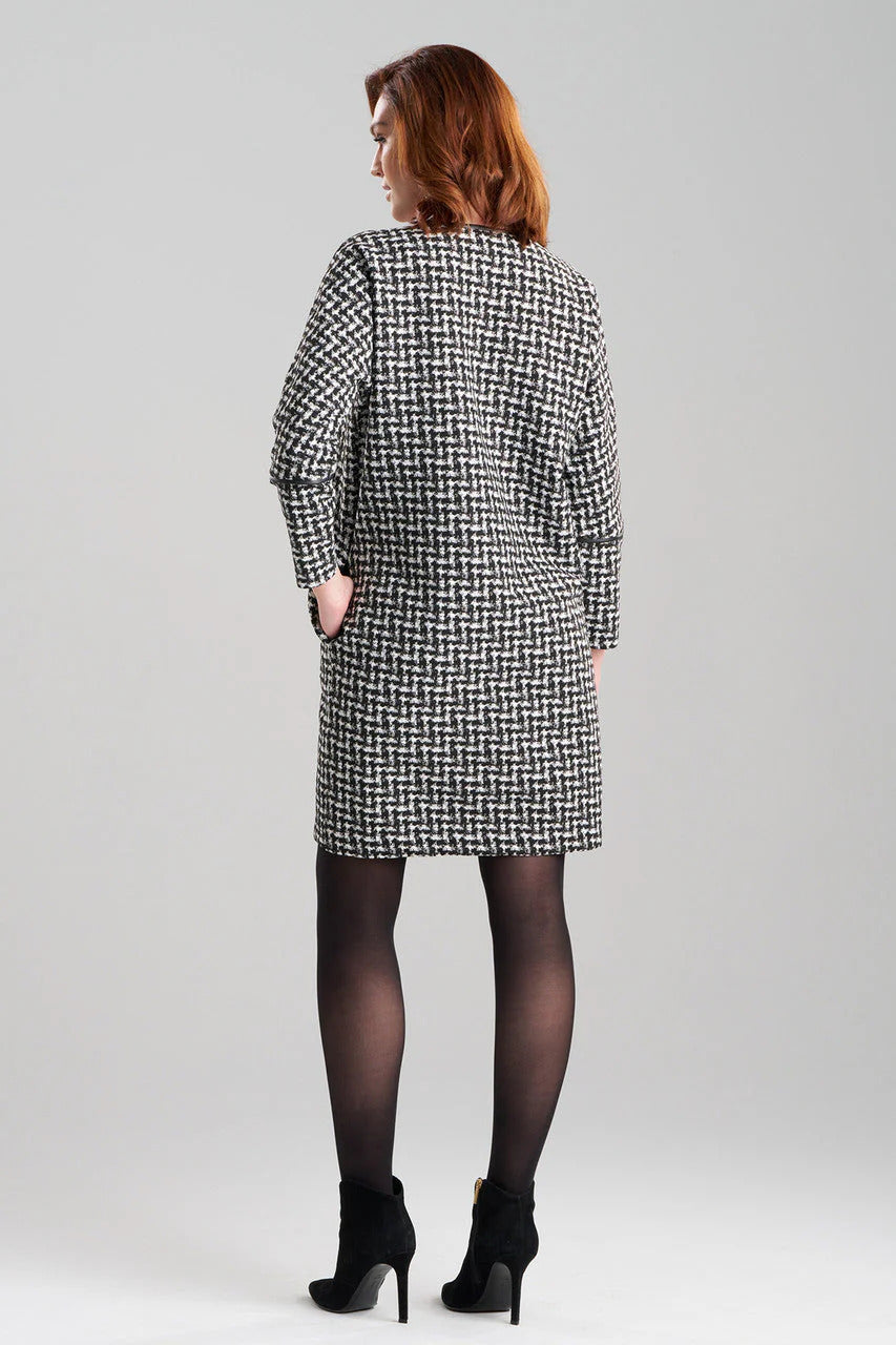 Natori Japanese Check Wedge Dress