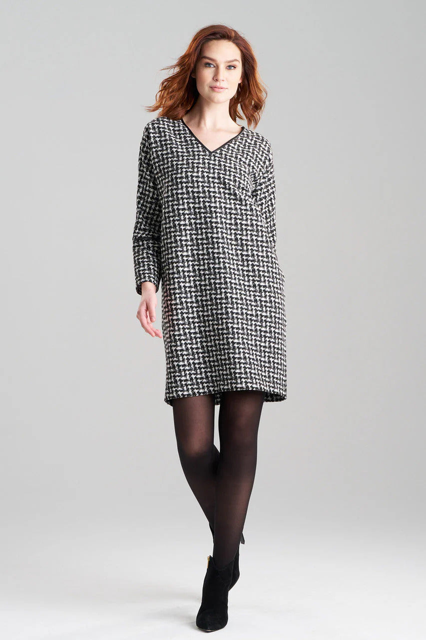 Natori Japanese Check Wedge Dress