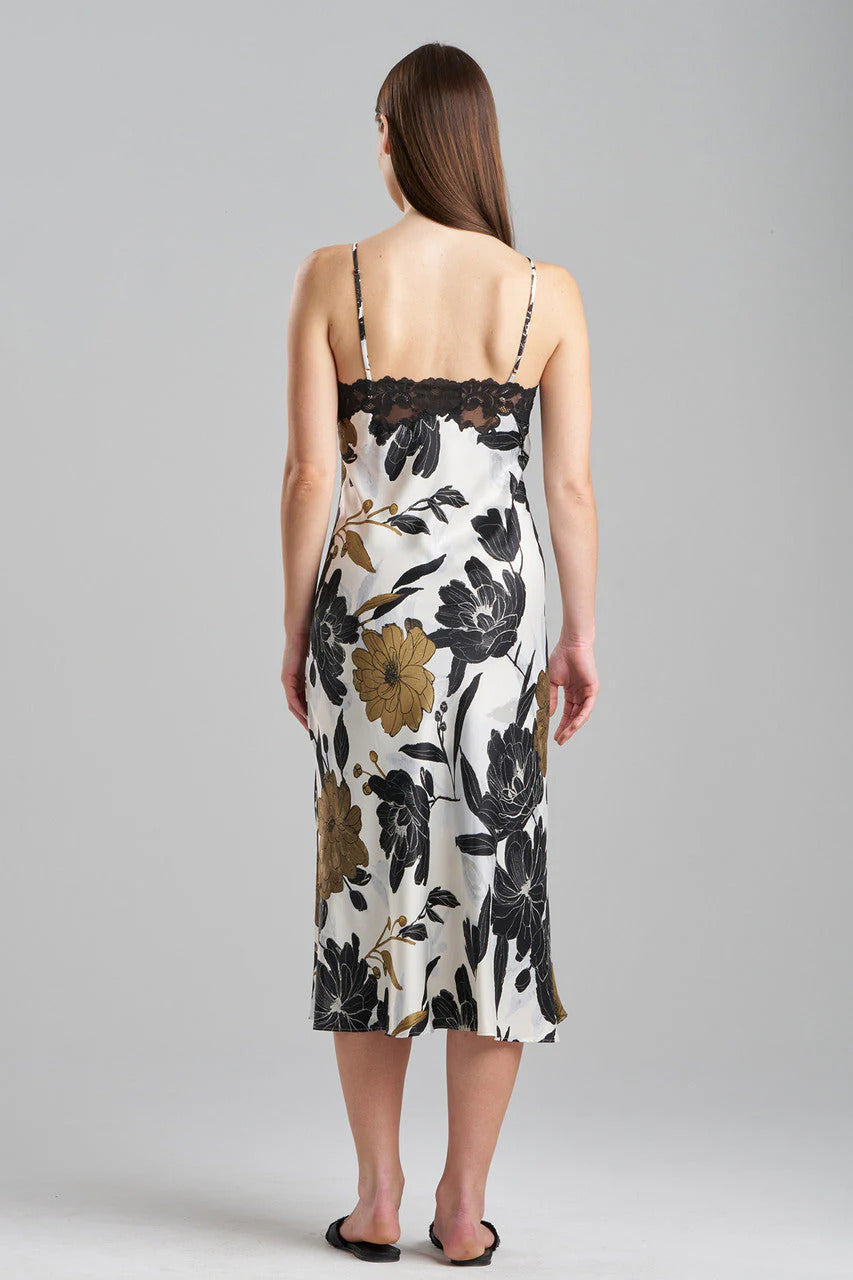 Natori Peony Blossom Lace Applique Gown