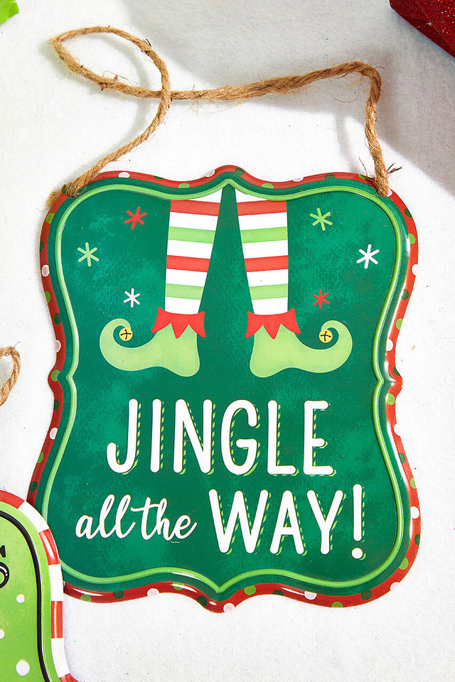 Decorator's Warehouse 7" x 6" Assorted Christmas Embossed Wall Sign
