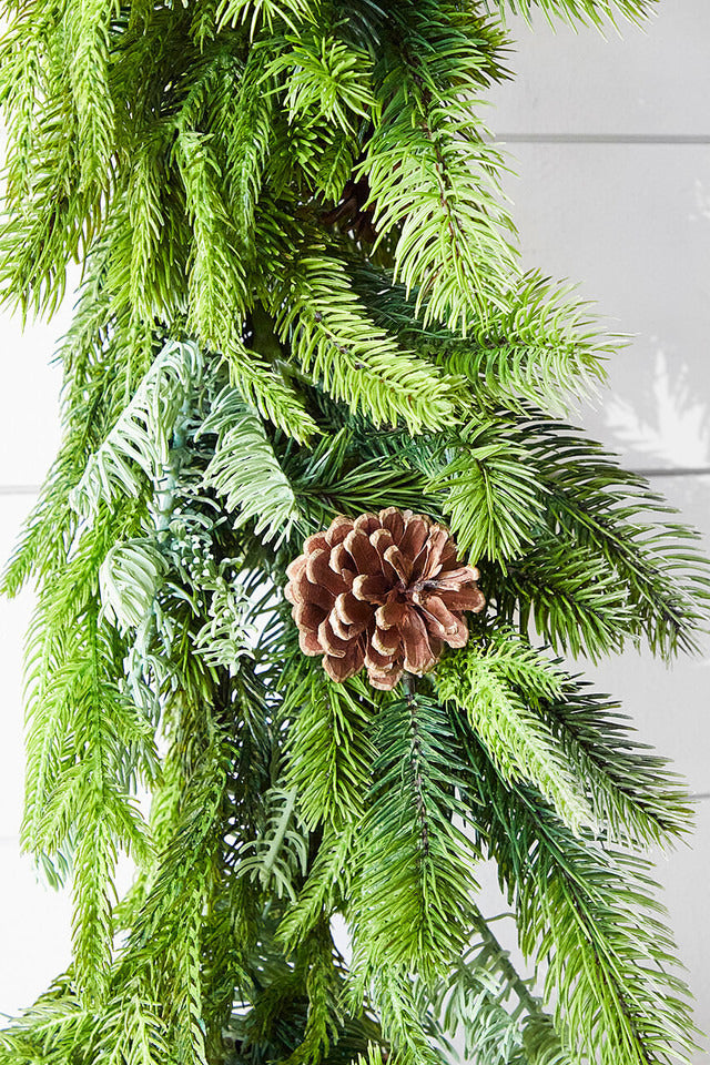 Decorator's Warehouse 72” Real Touch Norfolk Spruce/Juniper Garland