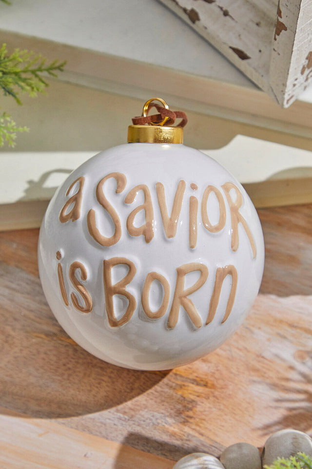 Decorator's Warehouse A Savior Is Born Ornament