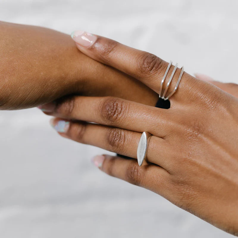 ARGENTO VIVO THE SILVER OPEN CAGE RING