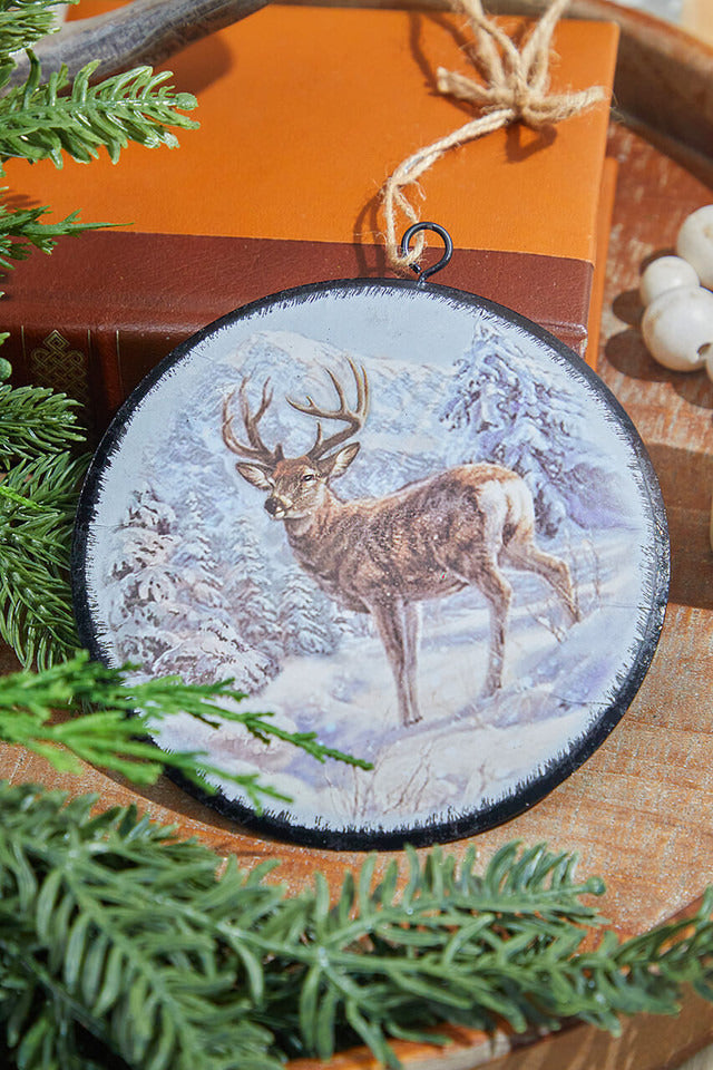 Decorator's Warehouse 6.5” Metal Woodland Animals Ornament
