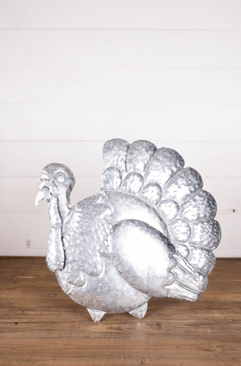 Decorator's Warehouse 16” Metal Turkey Table Decor