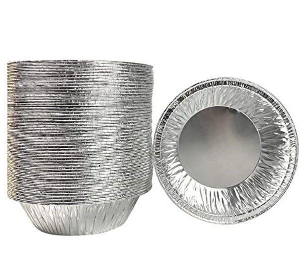 Pampa Direct Molde Pan Dulce Aluminio Descartable Aluminum Panettone Mold Deep Baking Pan Round Cake Pan for 500 grams, 13.5 cm / 5.31" diam (50 units)