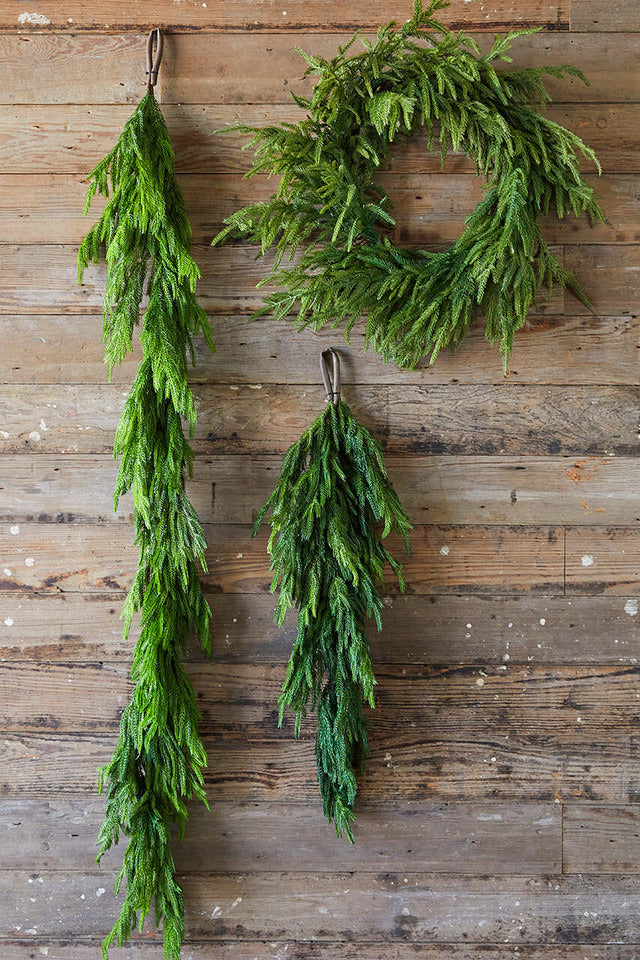 Decorator's Warehouse 72” Real Touch Norfolk Pine Garland