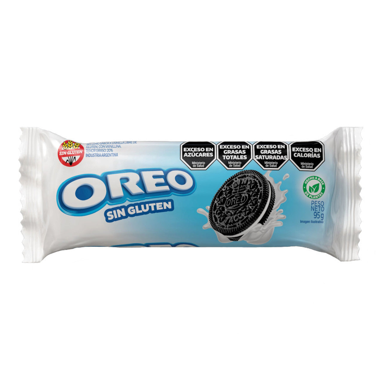 Pampa Direct Oreo Sin Gluten Sandwich Cookies Cream Filled Gluten Free, 95 g / 3.35 oz each (pack of 3)