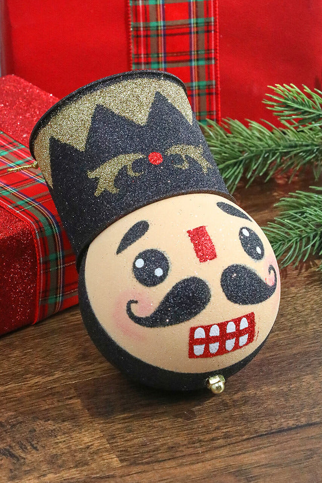 Decorator's Warehouse 8.5” Holiday Nutcracker Black Ornament