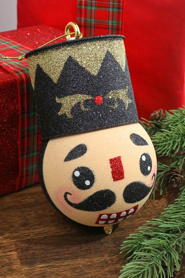 Decorator's Warehouse 8.5” Holiday Nutcracker Black Ornament