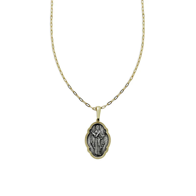 ARGENTO VIVO THE ANTIQUE MARY MEDALLION