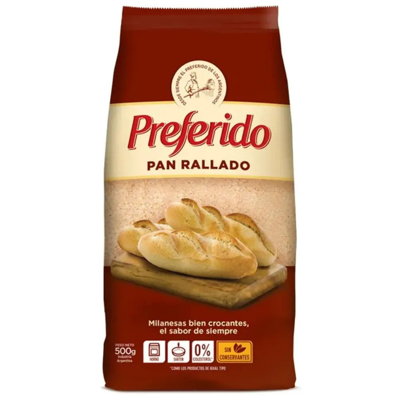 Pampa Direct Pan Rallado Preferido for Milanesas & Rebozados, 500 g / 1.1 lb bag