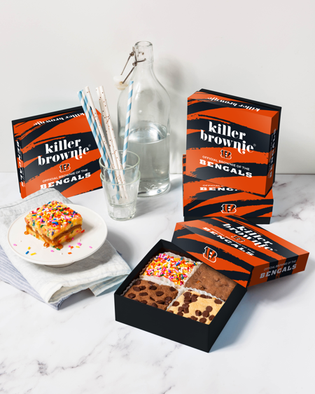 Dorothy Lane Killer Brownie Create Your Own Bengals Gift Box - 4 Count (x2)