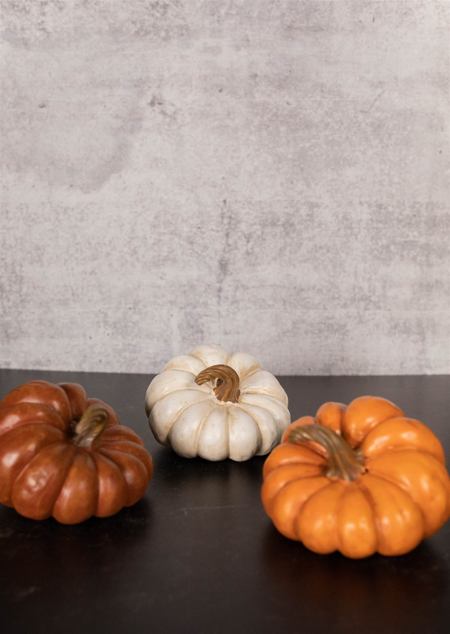 Decorator's Warehouse 5” Resin Harvest Pumpkin