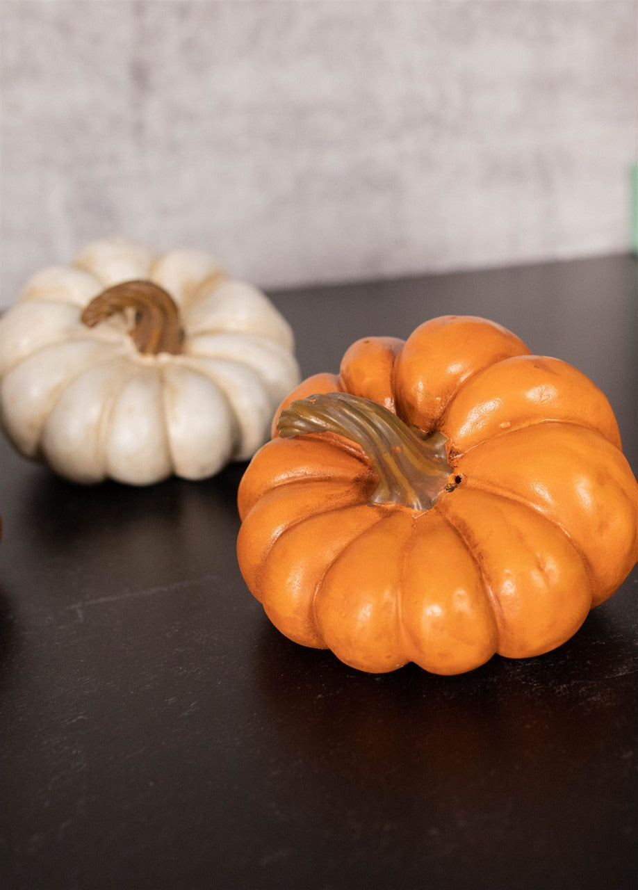 Decorator's Warehouse 5” Resin Harvest Pumpkin