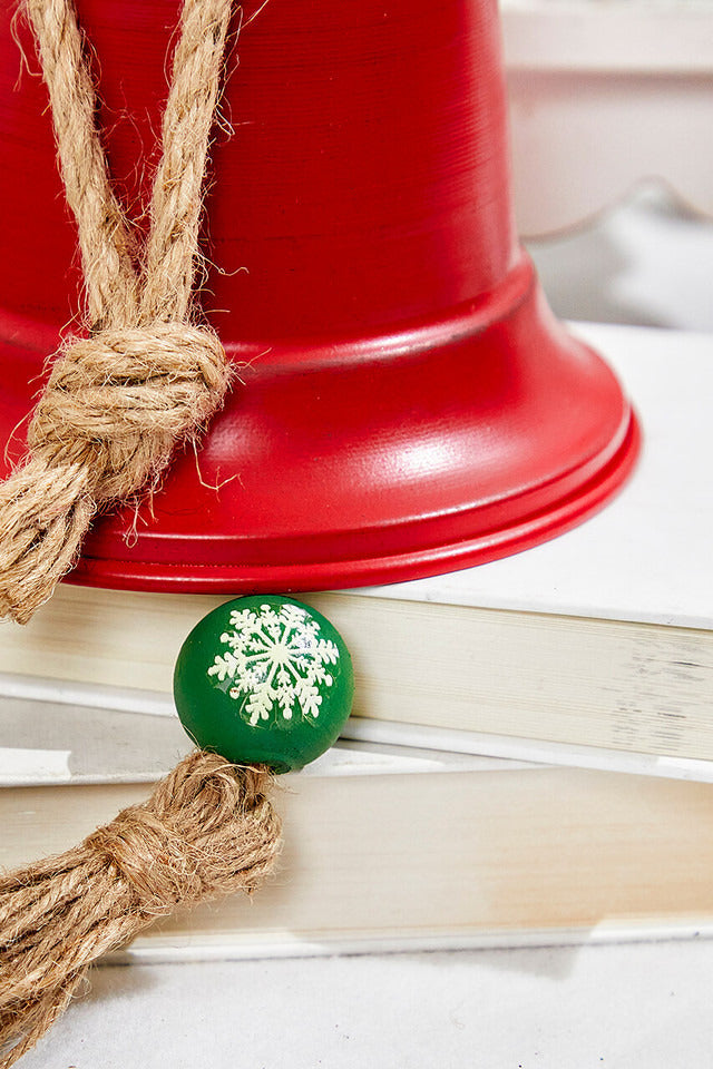 Decorator's Warehouse 8" Red Metal Bell Ornament